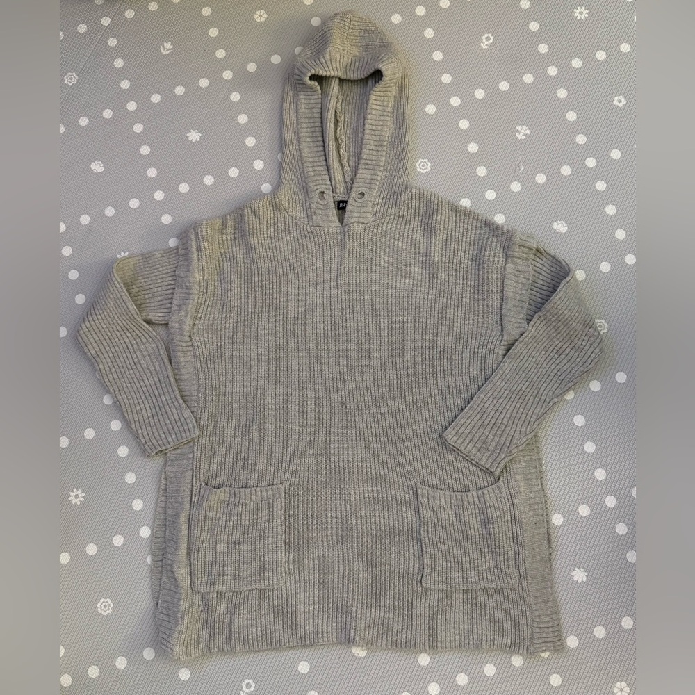Jones New York Light Gray Knit Sweater - S